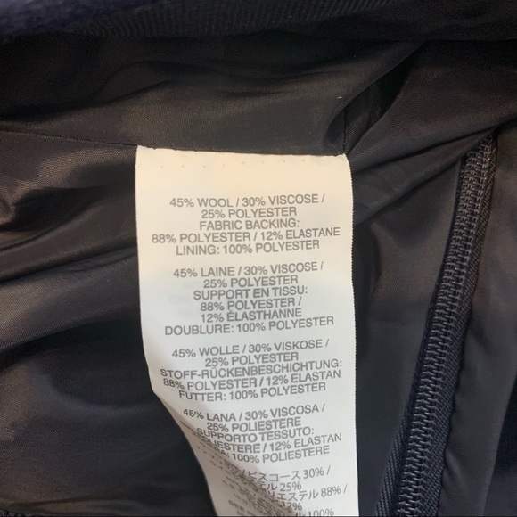 j crew navy wool blend flounce skirt 2 - Picture 4 of 5